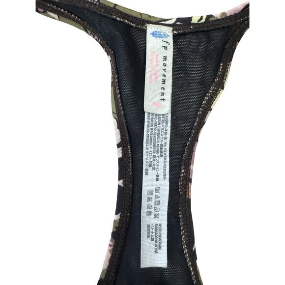 Free People Floral Colorful Sports Bra Size Small - Picture 6 of 7